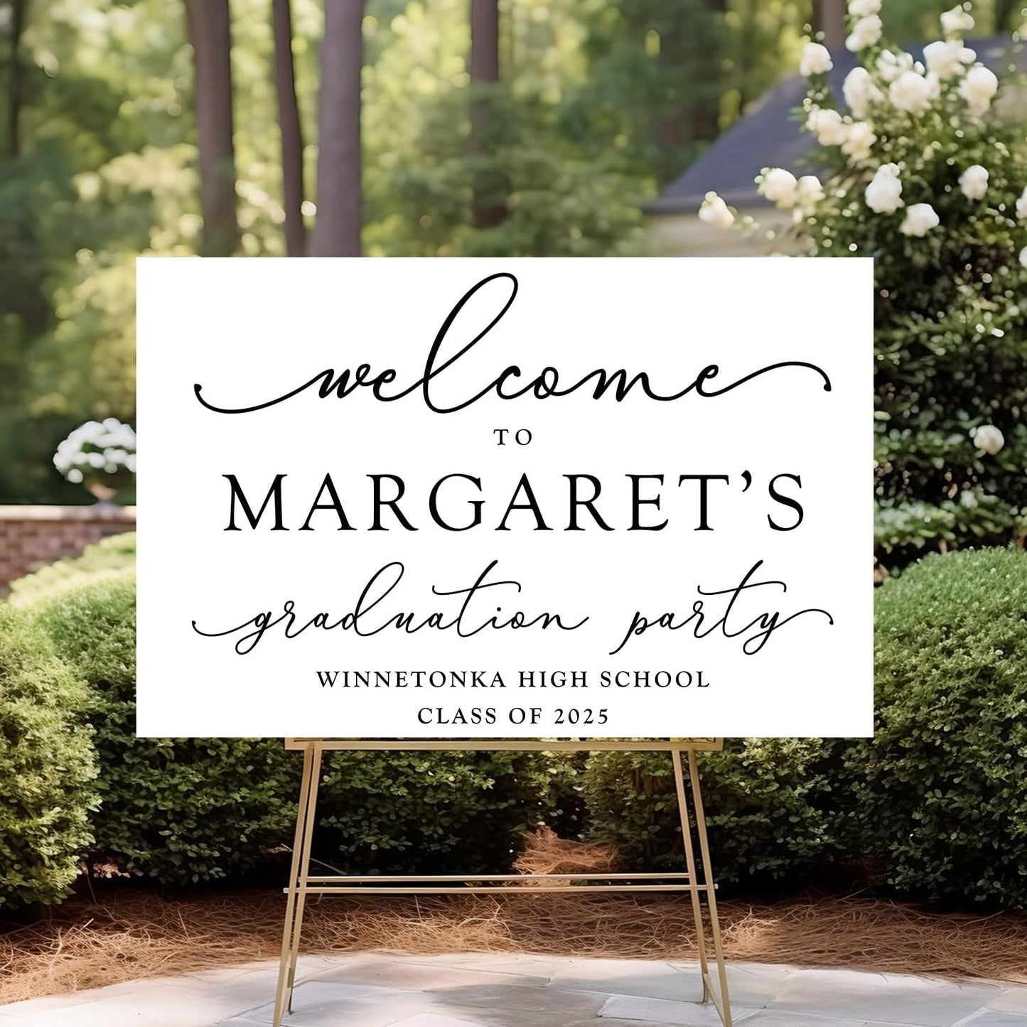 Class of 2024 Welcome Sign, Graduation Party Welcome Sign, Graduation Party Welcome Sign 2024, Modern Minimalist Graduation Welcome, 2024 Graduation Party Welcome Sign