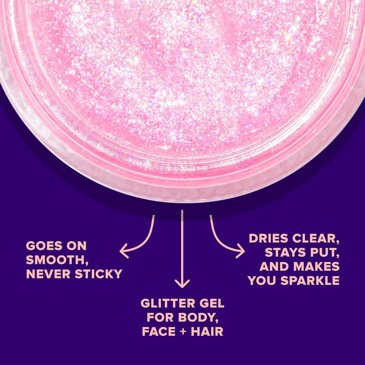 UNICORN SNOT Holographic Face Glitter & Body Glitter Gel | Holiday Glitter Makeup: Stocking Stuffers & Christmas Gift | Hair Glitter, Vegan & Cruelty-Free, 1.7 oz 3-Pack (Flamingo/UV/Bling)