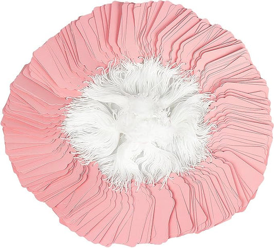Hang Tags with String Attached,Pack of 500 Price Tags (2.75"x1.57",Pink)