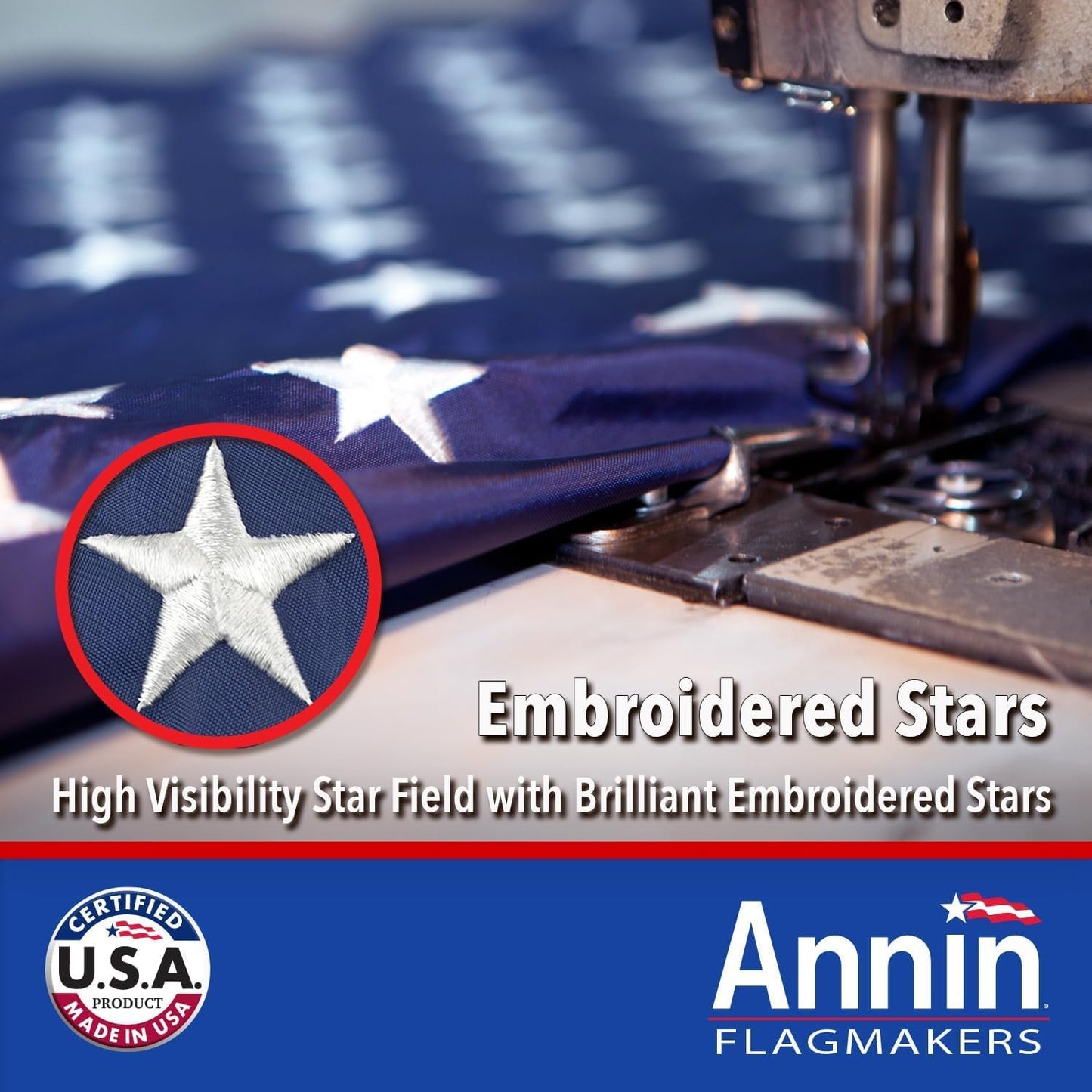 Annin Flagmakers (2710) Tough-Tex American Flag, Made in USA, 3 x 5 Feet, Polyester