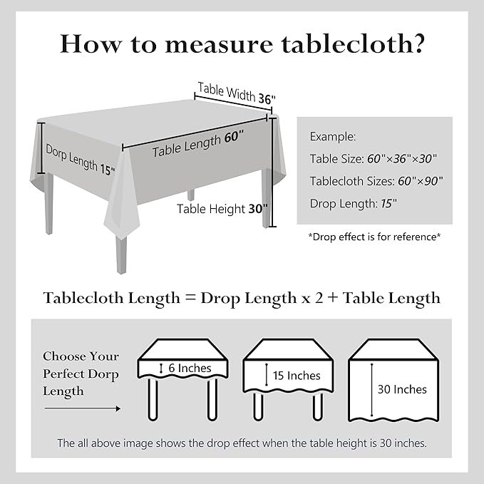 Linen World 100% Linen Tablecloth,Grey Tablecloth 120" x 60" Inch,Washable Rectangular Tablecloth for Dining,Outdoor,Weddings and Restaurants,Decorative Thanksgiving Christmas,Jacquard Weave Design