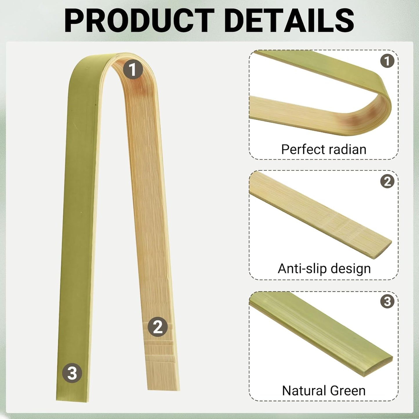 20 Pcs Mini Bamboo Tongs, Disposable Wooden Tongs for Charcuterie,Toast, Bread, Pickles,Tea, Natural Bamboo Cooking Utensilsfor Catering, Buffet, Wedding Parties Supplies(3.94 Inch)