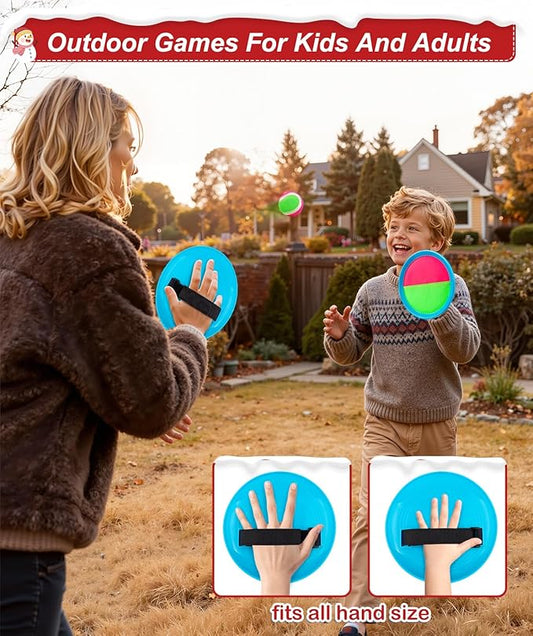Qrooper Kids Toys Toss and Catch Game Set Valentines Day Gifts for Kids Toddler, Toys for 3 4 5 6 7 8 Year Old Boys Girls Birthday Gift, Yard Outdoor Games for Kid Ages 4-8 8-12 Beach Pool