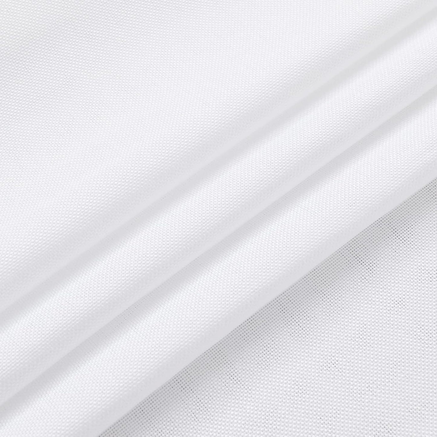 Hiasan Faux Linen Rectangle Tablecloth - Wrinkle and Stain Resistant Washable Table Cloth for Kitchen Dining Room Holiday Table Cover for Dinner, White, 70 x 120 Inch