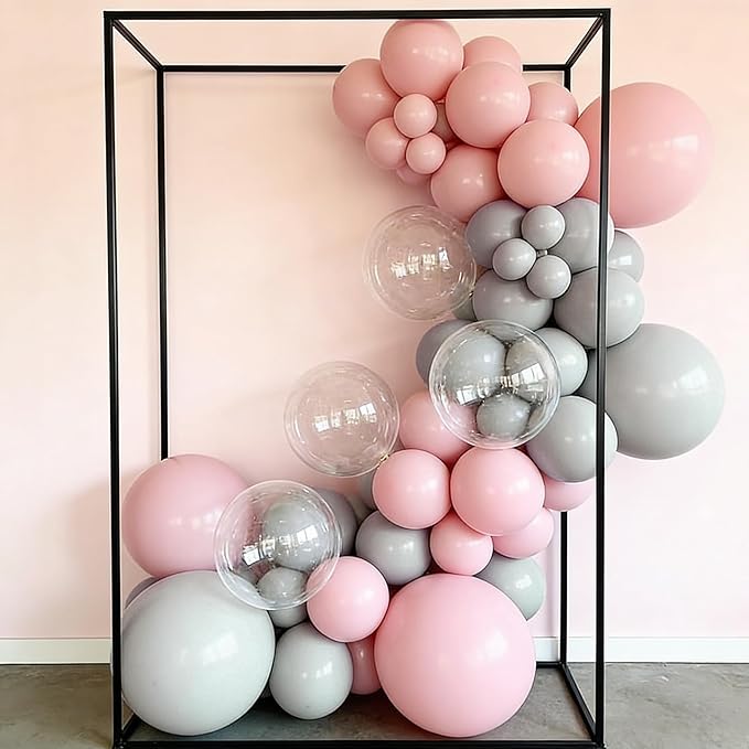 99pcs Gray Balloons, 18/12/10/5Inch Matte Grey Balloon Arch Kit, 18/12/10/5Inch for Birthday, Baby Shower, Anniversary, Graduation, Wedding Party Decorations