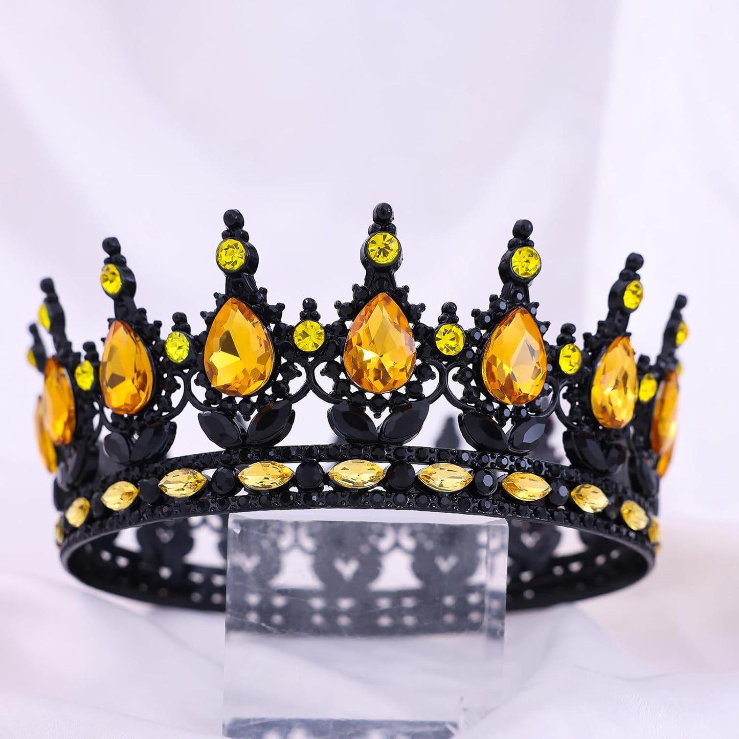 Queen Crown for Women Crystal Tiara for Girl Rhinestone Wedding Headband for Bride Hair Accessories for Halloween Costume Birthday Party Prom Gifts
