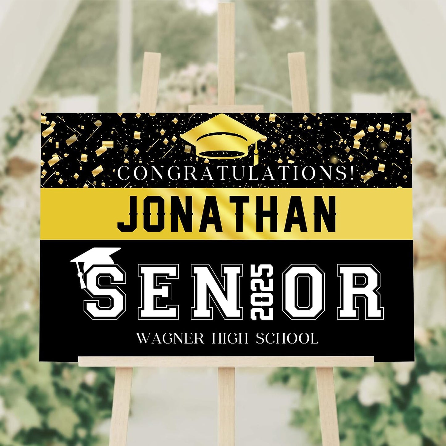 Personalized Graduation Party Welcome Sign, Class of 2025 Yard Sign, Graduation Party Welcome Sign 2025, Grad Party Sign, Senior High School College Graduation Decorations