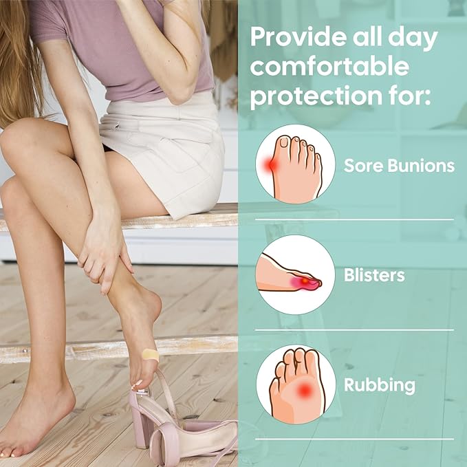 Gel Blister Hydrocolloid Bandages - Welnove 30ct Blister Cushions (Spot Pack) - Blister Bandages for Heel, Toe & Foot - Blister Pads for Prevention & Recovery - Water Resistant