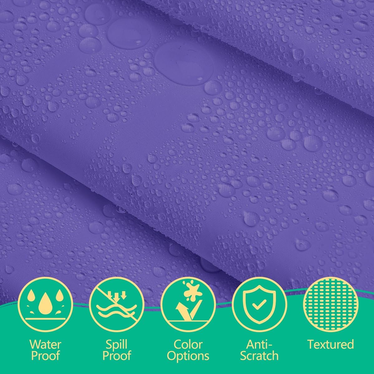 Disposable Purple Plastic Tablecloth 54x108 Inch, 10-Count Waterproof Rectangle Table Cover for Events, Catering
