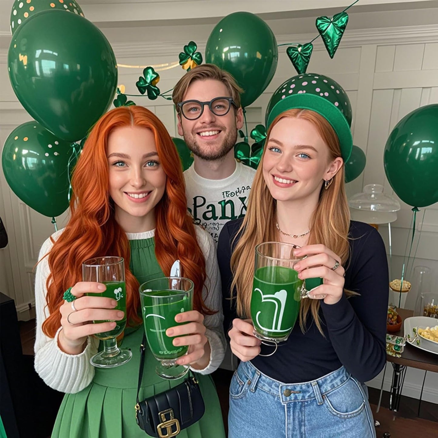Green Balloons Green Birthday Decorations 10 Pack 36 inch Round Party Balloons for Dark Green Themed Wedding Graduation Anniversary Christmas Birthday Party St Patricks Day Backdrop Decorations