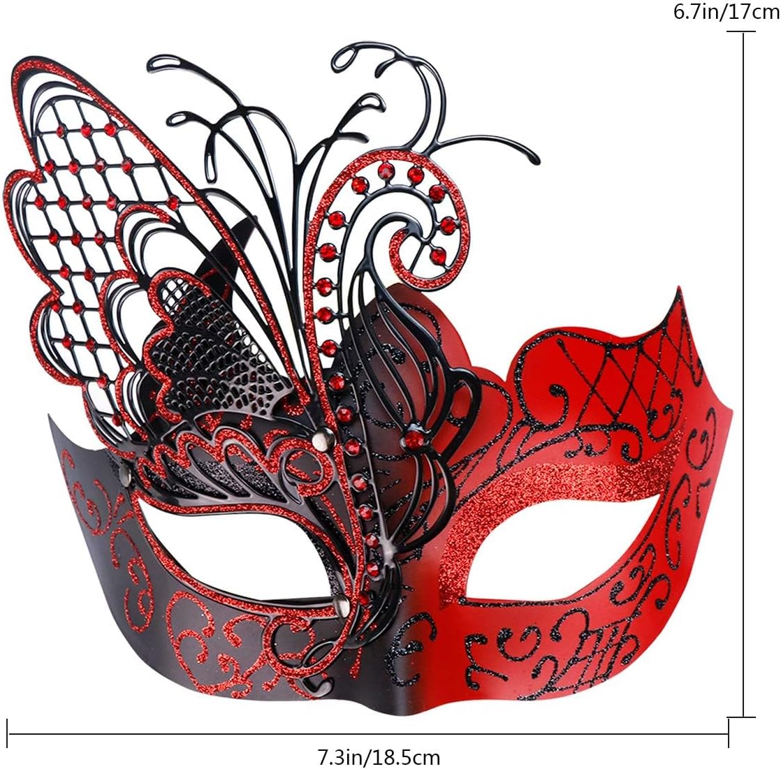 Mysterious Venetian Butterfly Lady Masquerade Halloween Party Mask Evening Prom Ball Mask Bar Costumes Accessory