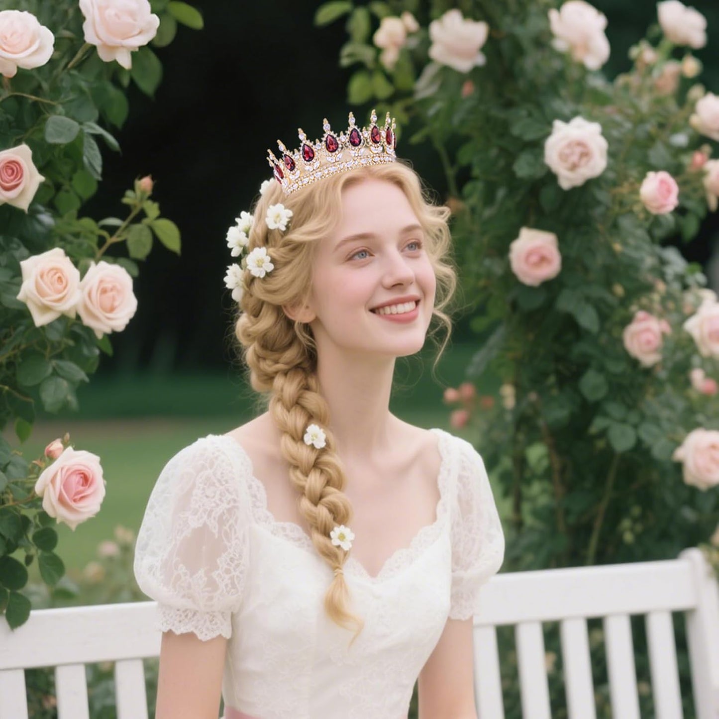 Queen Crown for Women Crystal Tiara for Girl Rhinestone Wedding Headband for Bride Hair Accessories for Costume Birthday Party Prom Gifts