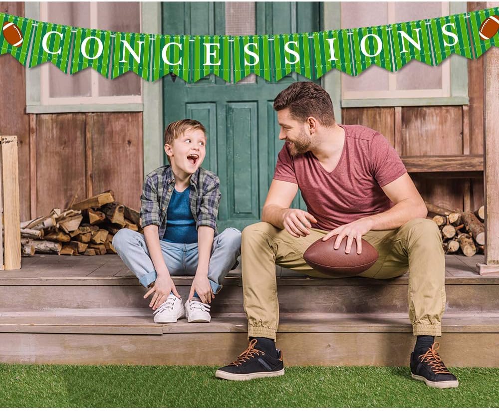 Football Banner Concessions Garland Party Supplies Decoration Sports Game Day SUPER BOWL Sunday Pre-strung