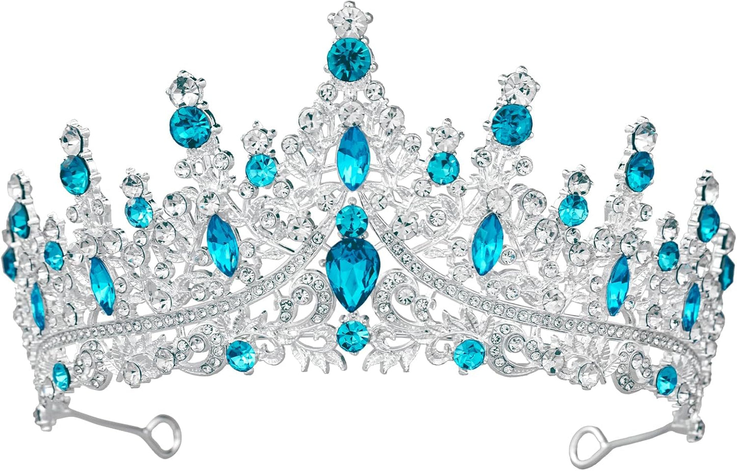 Tiaras and Crowns for Women Crystal Princess Tiaras Rhinestone Queen Crowns For Wedding Bridal Birthday Prom Pageant Party (Tiara 100)