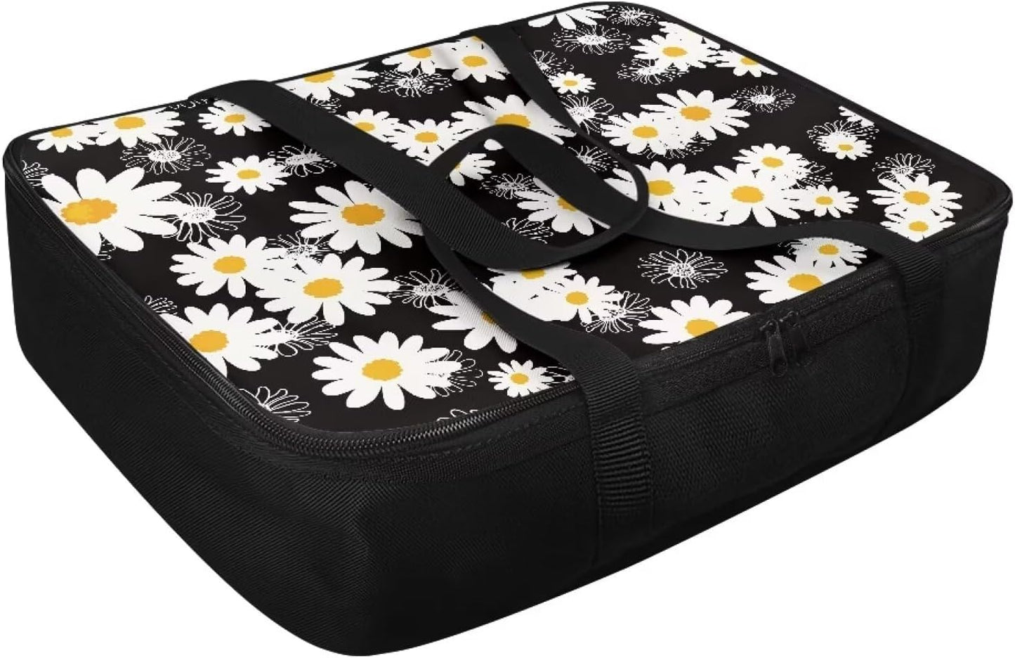 Daisy Insulated Casserole Carrier Travel Bag for Hot or Cold Food Casserole Dish Carrying Case with Heat Resistant Lining Reusable Food Carrier for Beach Parties Picnic