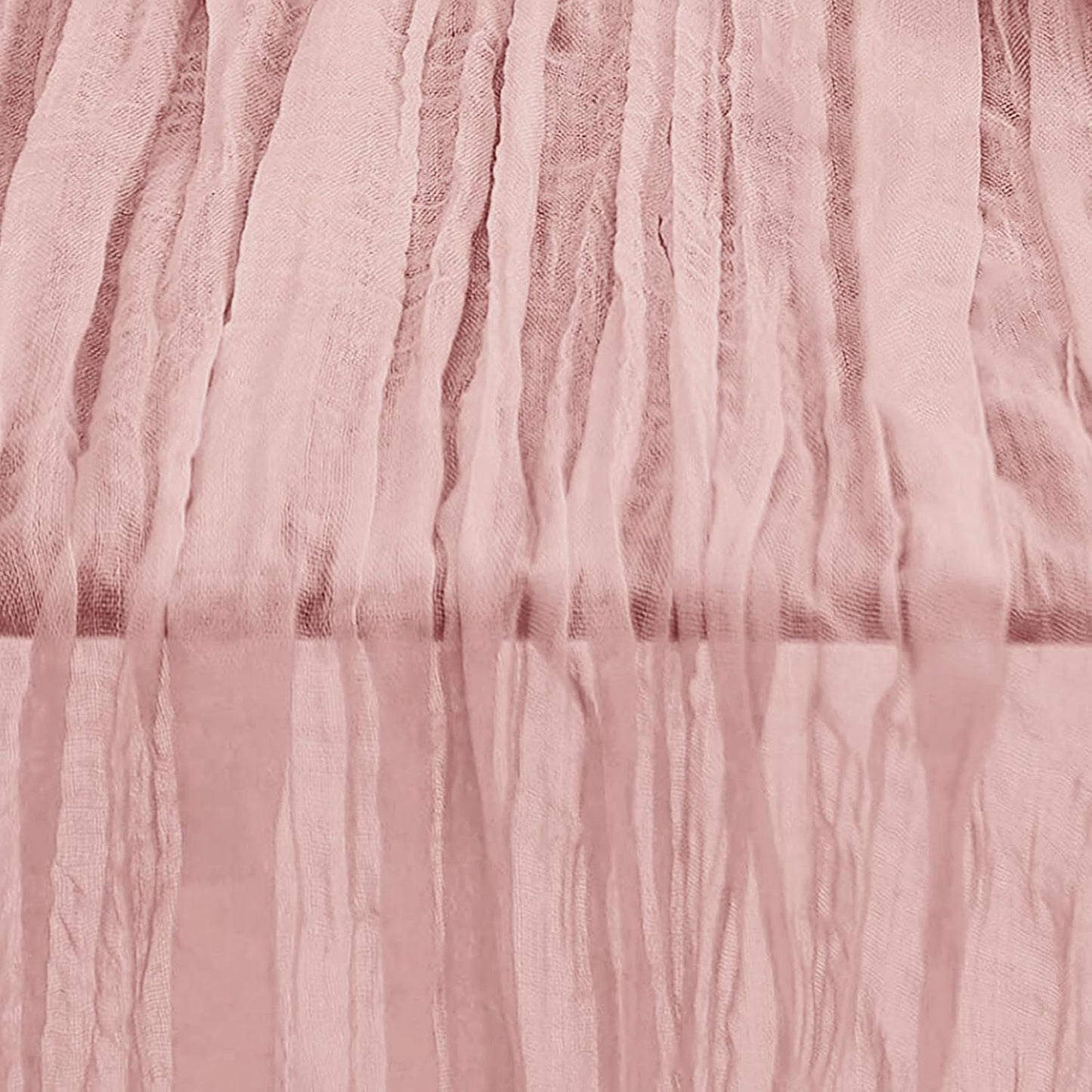 10 Pack Blush Pink Cheesecloth Table Runner 35x120 Inch 10Ft Rustic Gauze Cheese Cloth Table Runner Sheer Cheesecloth Table Runners for Wedding Party Bridal Shower Decoration