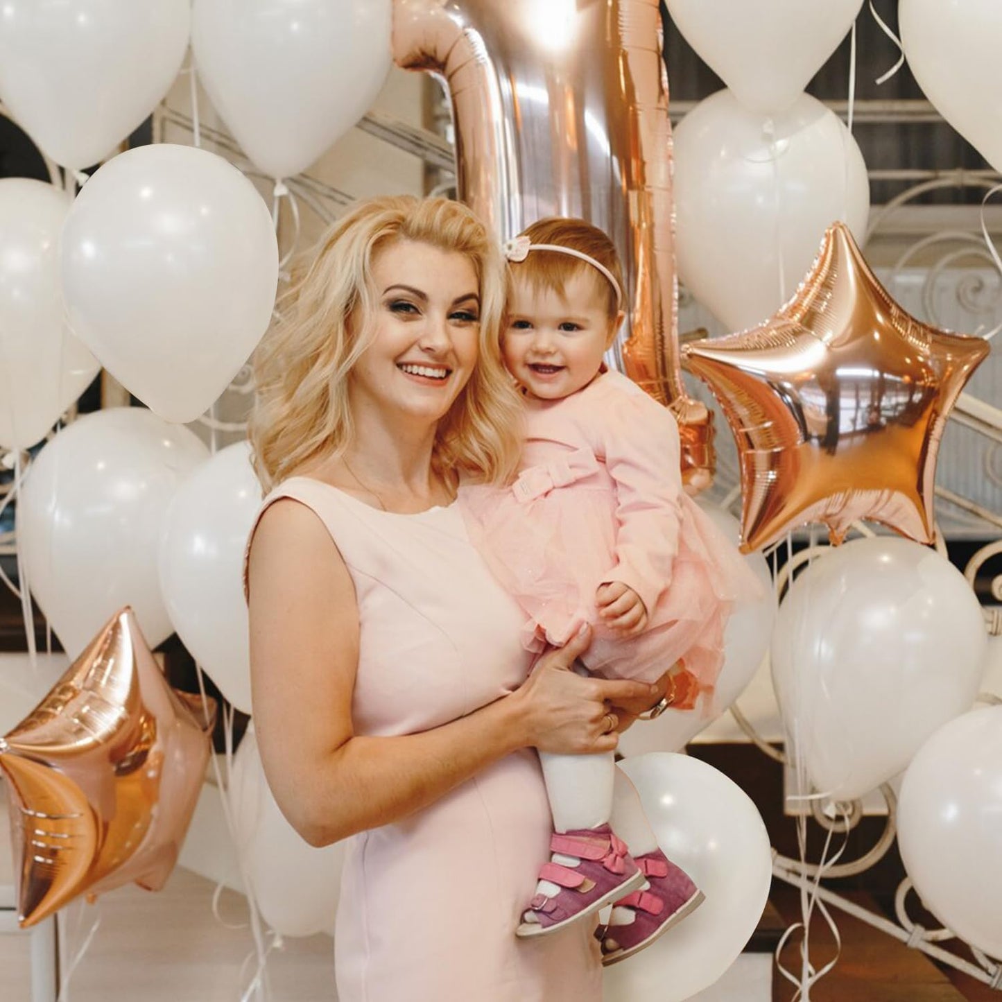 White Balloons Birthday Decorations 100 Pack 12 inch Round Ballons for White Themed Wedding Graduation Birthday Party Backdrop 4th of July Decorations Independence Day