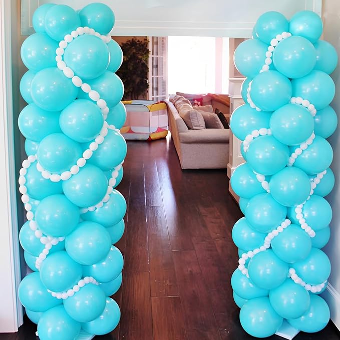 110pcs Teal Balloons 12inch Turquoise Latex Party Balloons for Graduation, Wedding, Birthday, Bridal Shower, Baby Shower, Anniversary Party Decorations