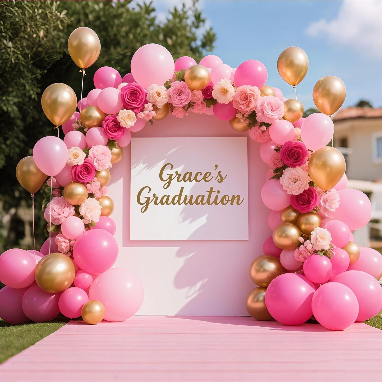 Pink Balloon,145pcs Pink Latex Balloons Arch Kit Different Sizes 18 12 10 5 Inch,Balloon Garland Arch for Birthday Party Graduation Wedding Girl Baby shower Mother Day Decoration