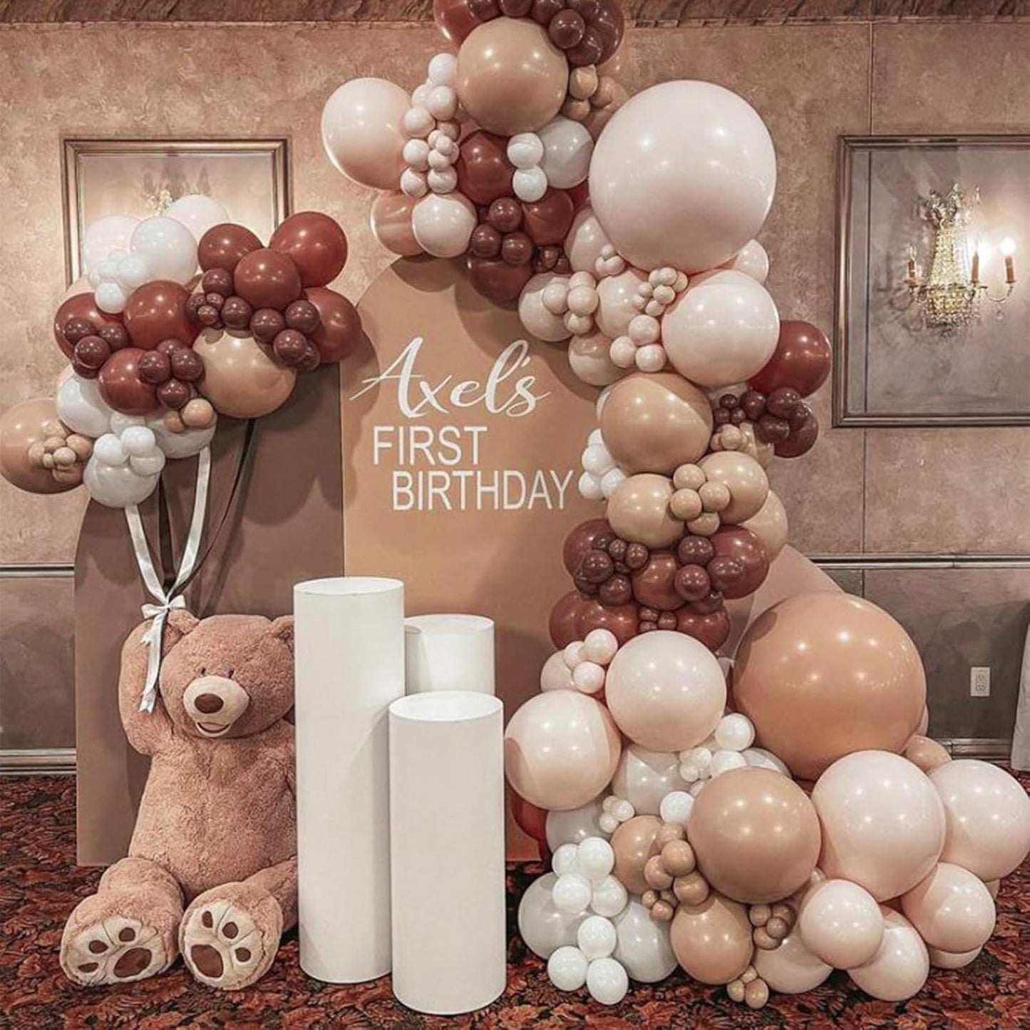 PartyWoo Brown Balloons 100 pcs Different Sizes of 36 18 12 10 5 Inch Dark Brown Boho Neutral Coffee Latex Helium Balloon Arch Kit Garland for Wedding Baby Shower Birthday Party Decorations Brown-F08