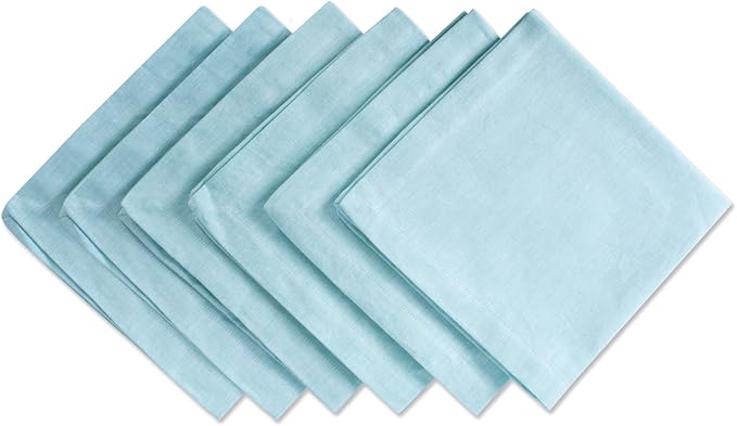 DII Chambray Kitchen, Tabletop Collection, Aqua, Napkin Set