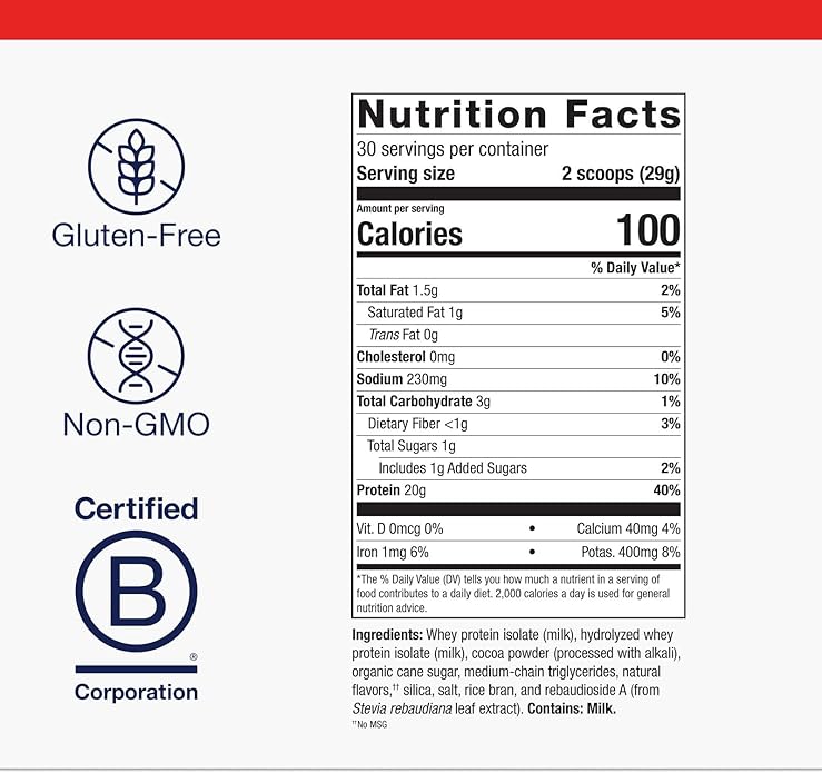 Metagenics Perfect Protein - Cross-Flow Micro-Filtered Whey Isolate & Hydrolyzed Whey - 20g Protein per Serving - Supports Muscle Recovery, Energy & Metabolism - 30 Servings