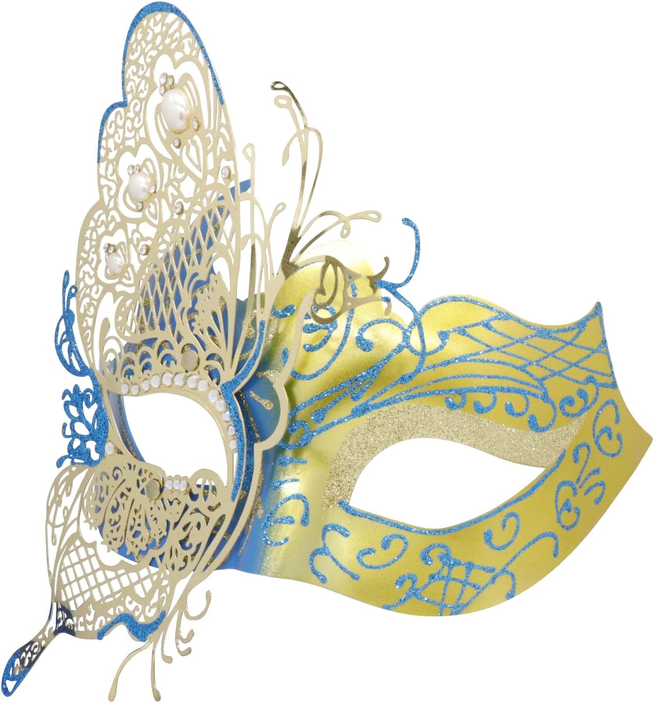 Mysterious Venetian Butterfly Lady Masquerade Halloween Party Mask Evening Prom Ball Mask Bar Costumes Accessory