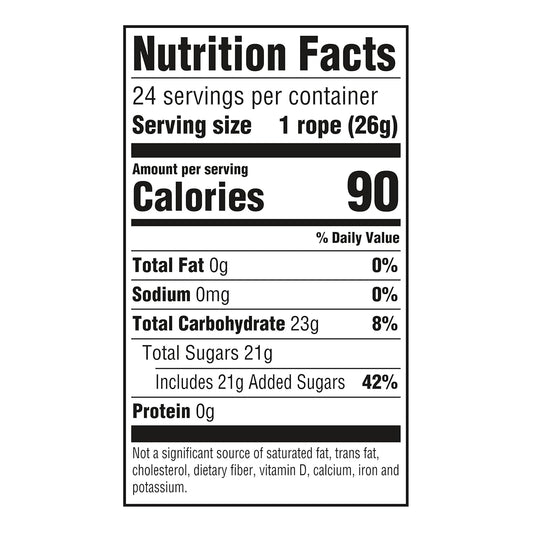 Nerds Rope Candy, Very Berry, 0.92 Ounce Ropes (Pack of 48)