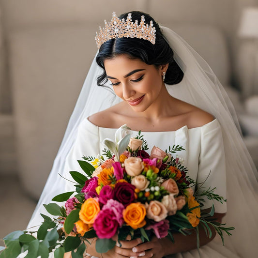 Kamirola Crystal Crowns and Tiaras Headband for Girl or Women Birthday Party Wedding Prom Bridal Halloween Christmas （TR19）