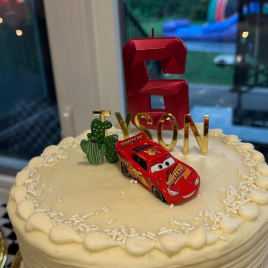 DERVENTA Birthday Candles Big Numbers 3D Red 3.7 inch Party Cake Topper 1 Piece (Number 11 Red)