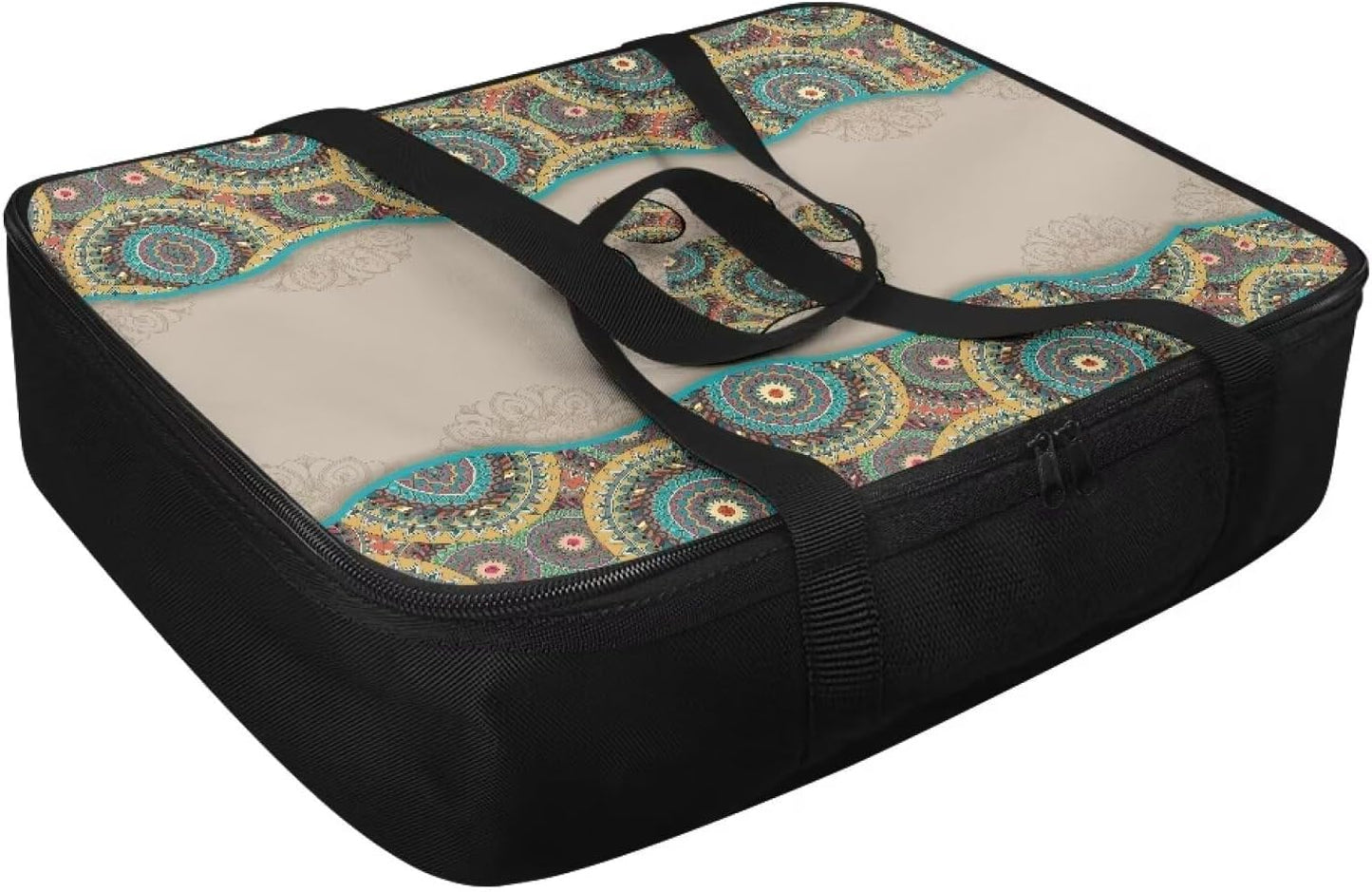 Dog Paw Prints Insulated Casserole Carrier Travel Bag Reusable Food Carrier for Hot or Cold Food Lasagna Holder Tote Portable Food Warmer for Beach Parties Picnic