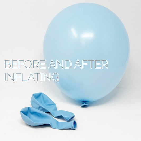 Allgala Helium Grade Latex Balloons - Bulk Balloon Pack | Ideal for Birthday Party Decorations, Gender Reveal, Thanksgiving | Thick and Strong Colored Balloon for Event | 50 pcs 12" - Retro Light Blue