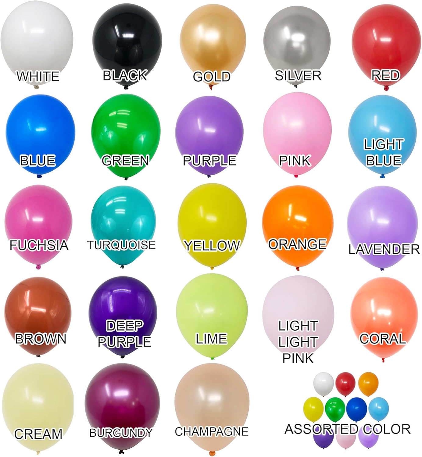 Allgala Fuchsia Balloons 50 Pack 12 Inch Helium Grade Latex Bulk Balloon Pack Ideal for Birthday, Wedding, Bridal Party Baby Shower Decorations