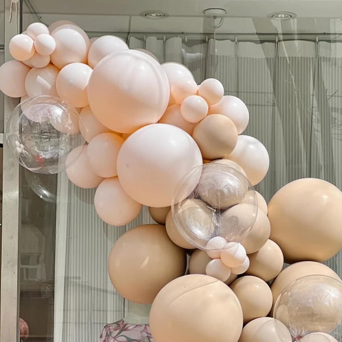 105pcs Pastel Orange Balloons 12inch Party Latex Balloons for Boys Girls Birthday Baby Shower Gender Reveal Wedding Sunflower Party Decorations