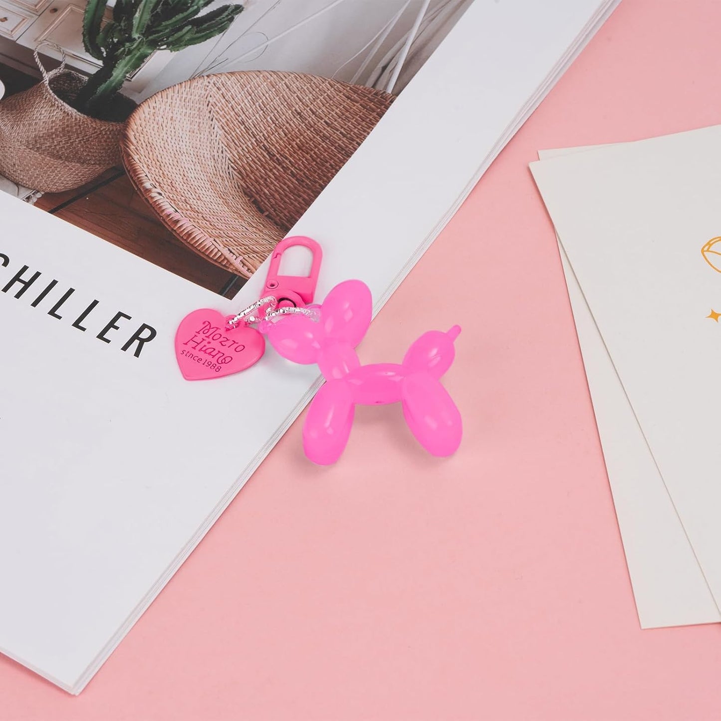 Balloon Dog Keychain Cute Bag Charm Handbag Purse Key Accessories