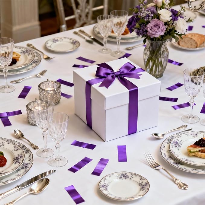 1.2LBS Confetti, Purple Biodegradable Confetti - Rectangular Fluttering Tissue Paper Confetti for Cannon and Launcher use – Parties, Concerts and Weddings for Events