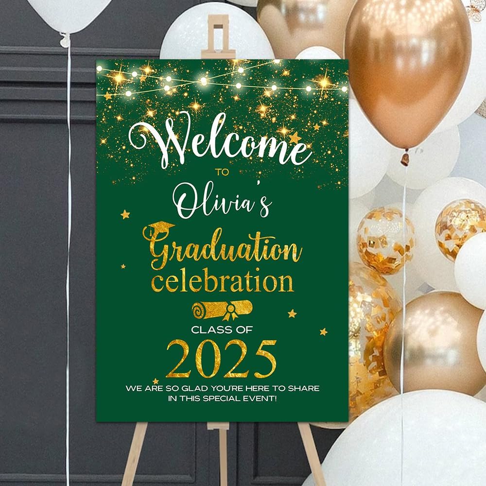 Personalized Graduation Yard Signs, Class of 2025 Sign, Graduation Senior Sign 2025, Graduate Yard Sign, Graduation Decorations Sign, High School Grad, College Graduation Sign #1