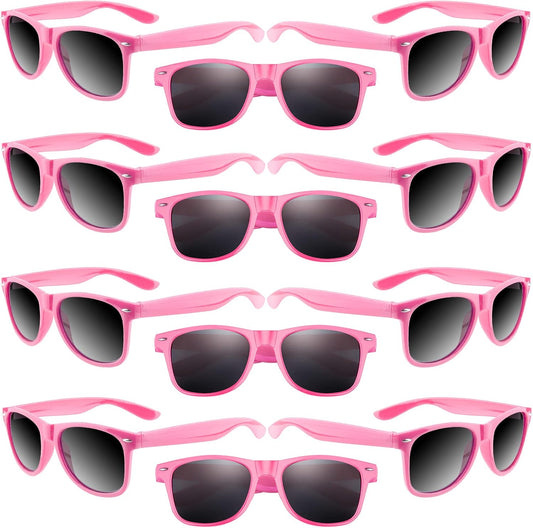 ASTARON 12 Pack Party Sunglasses Bulk Neon Party Favors for Beach Wedding Party Pool Party Supplies
