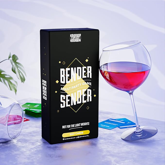 Bender Sender Adult Party Game – Party Card Game for Adults 21+ | 500+ Bold Challenges & Icebreakers | Game Night for Groups & Friends