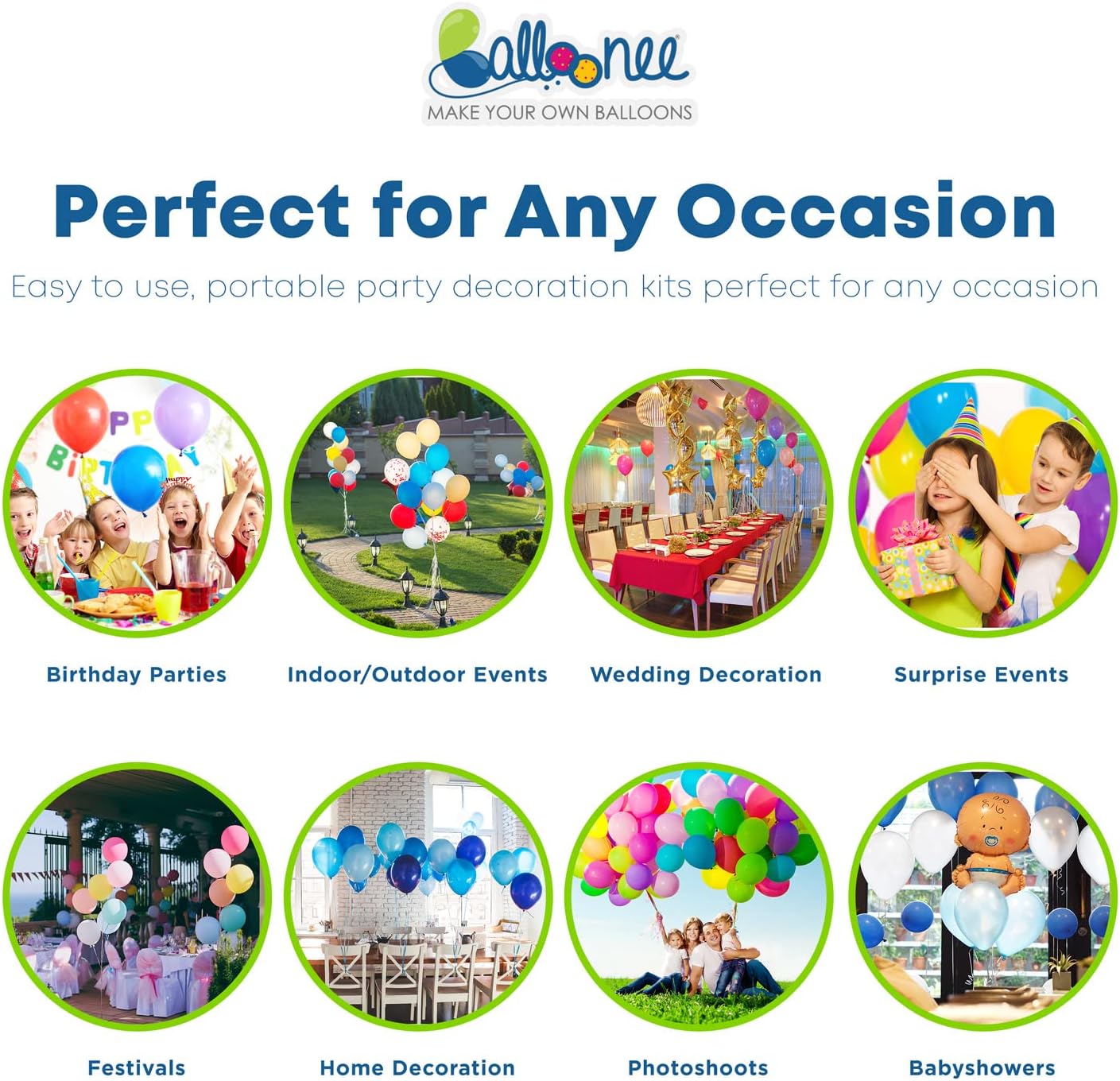 Mega Disposable Helium Party Kit, Helium Tank for Balloons At Home, 22.95 Cu Ft Helium Balloon Pump Kit, Inflate up to 100 Latex Balloons, Helium Tank, Portable for Celebrations
