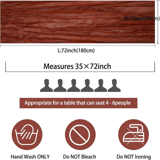 12 Pack Cheesecloth Table Runner 35x72 Inch Boho Gauze Table Runner Rustic Cheese Cloth Long Romantic Table Runners for Wedding Bridal Shower Birthday Party Table Decor (Terracotta)