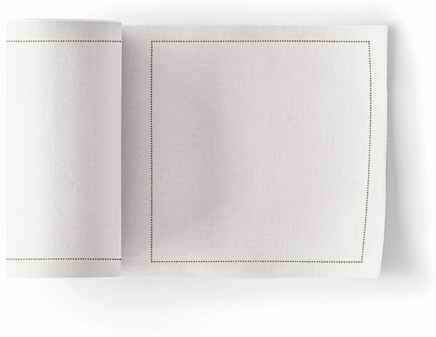 MY DRAP Basics Cotton Cocktail Napkin, 2 Packs of 50 Per Roll, Cream, 4.3 x 4.3 Inch