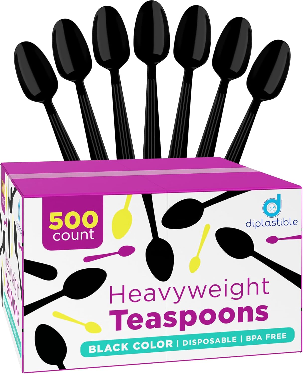 Heavy Duty Disposable Spoons - Utensils for Parties & Events - Pack of 500 (Tea Spoons)