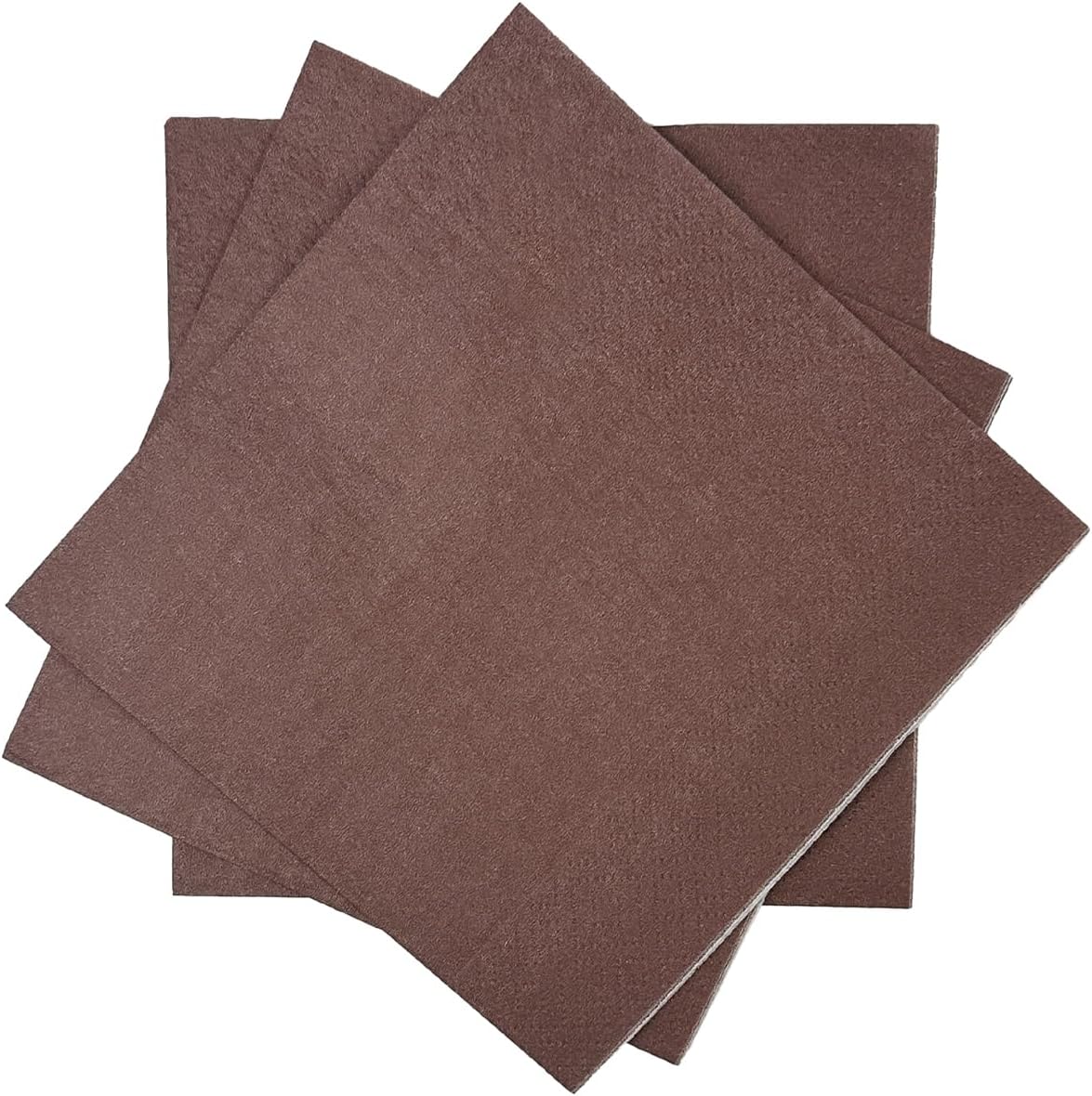 VanDyke Brown Cocktail Napkins 5 * 5inch disposable Beverage Napkin paper for Cocktail, Wedding, Dinner，Birthday Party Dessert Wine Paper Napkins（ 120 Count）