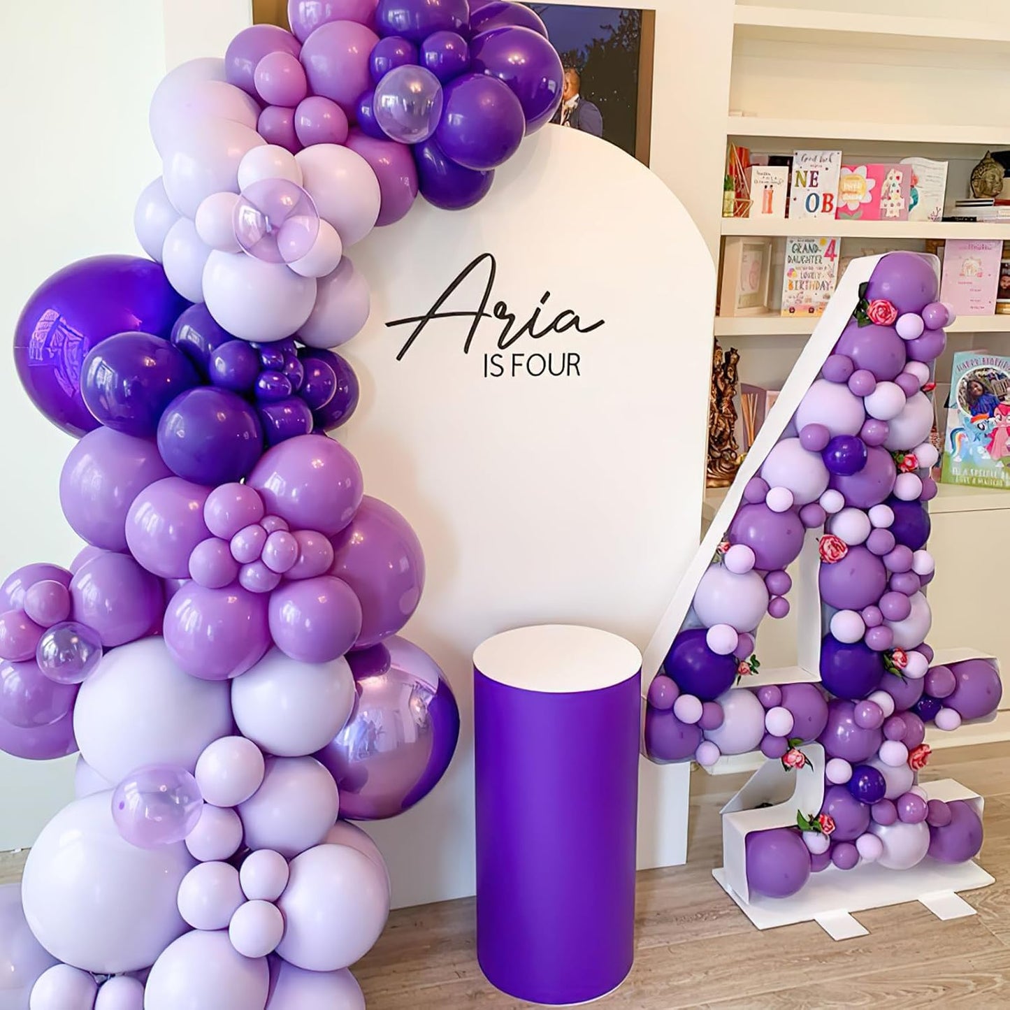 PartyWoo Purple Balloon Garland, 100 pcs Shades of Purple Balloons Different Sizes Pack of 36 Inch 18 Inch 12 Inch 10 Inch 5 Inch for Balloon Garland Arch as Party Decorations, Birthday Decorations