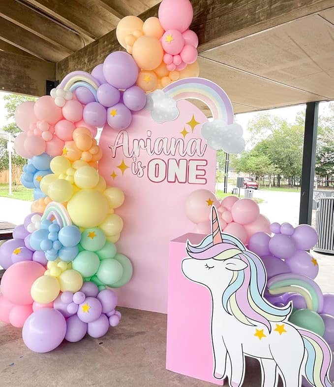 KBZVNAF Pastel Balloons Latex Party Balloons - 50 Pack 12 inch Helium Multicolor Macaron Balloons for Baby Shower Birthday Wedding Rainbow Party Decorations