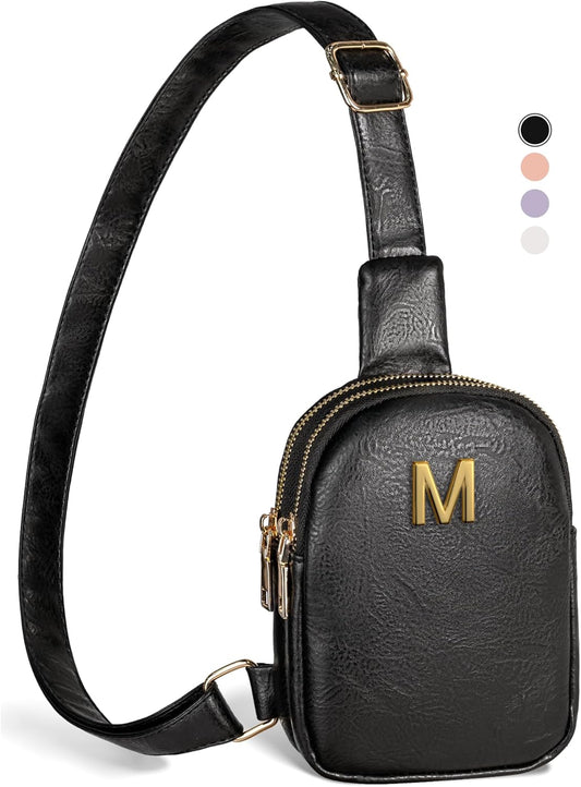 Gifts for 12 13 14 15 16 Year Old Teen Girls, Initial Crossbody Purses for Women, Mini Lightweight Sling Bag, Leather Waterproof, Adjustable Strap, Cute Trendy Stuff, Ideal for Travel