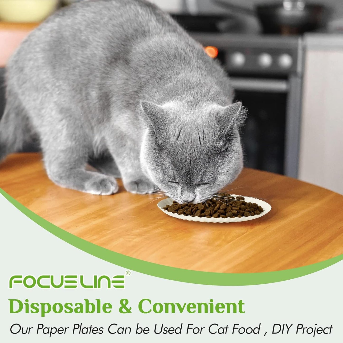 FOCUSLINE 6 Inch Paper Plates 1000 Count, White Paper Plates Uncoated, Everyday Disposable Dessert Plate 6" Small Plate Bulk 1000 Count