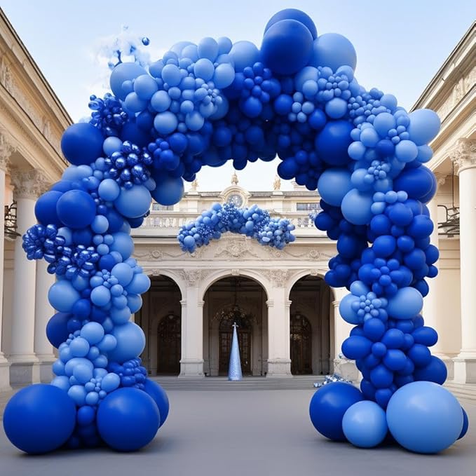 KBZVNAF Royal Blue Latex Party Balloons - 50 Pack 12 inch Helium Matte Blue Balloons for Birthday Wedding Baby Shower Graduation Gender Reveal Party Decorations