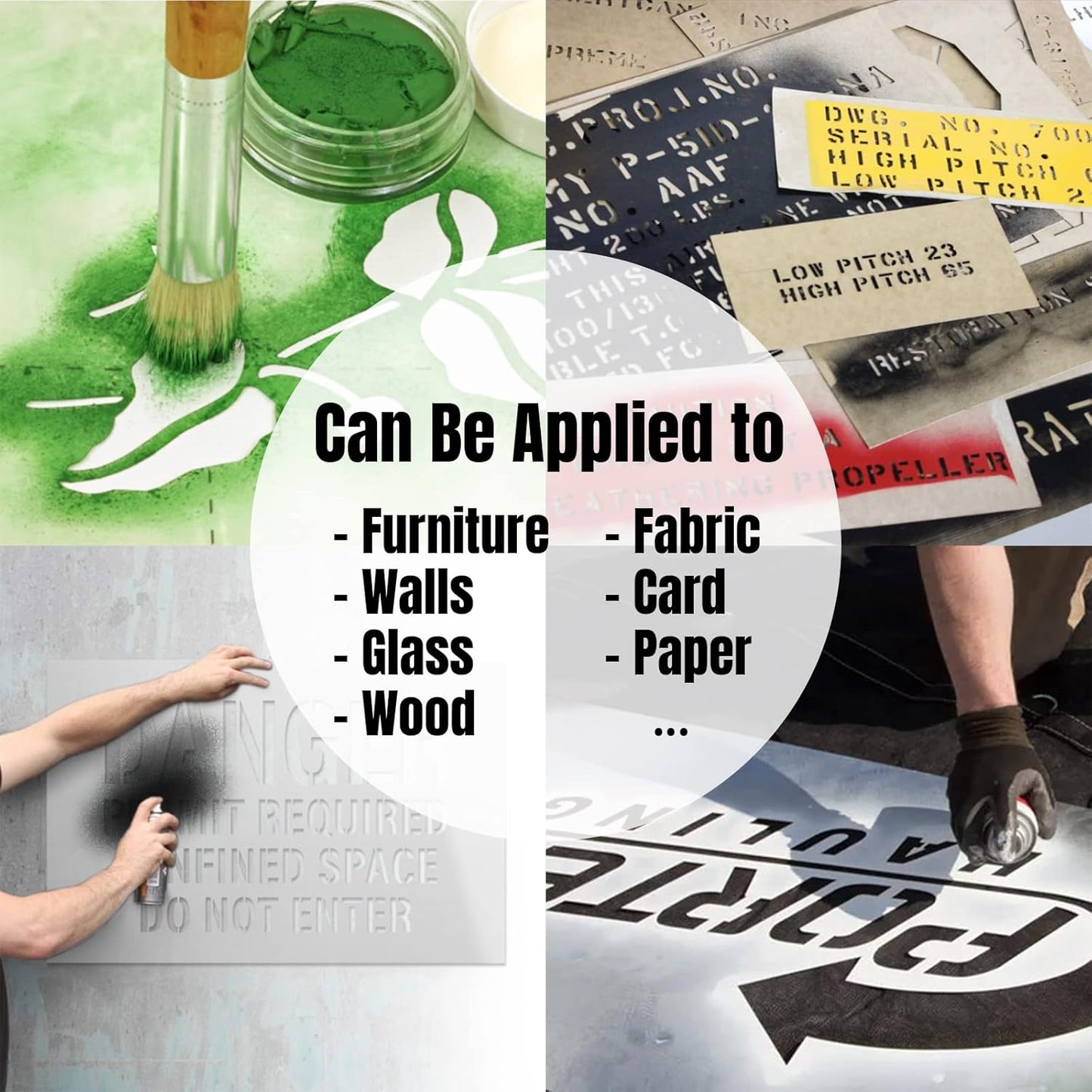 xrlsg Custom Stencils for Spray Painting, Make Your Own, Personalized with Logo/Text, Multi-Use Letter Wood Paper Fabric Ceramic Plastic-A5-Polyester Film-5.8 x 8.3 inches